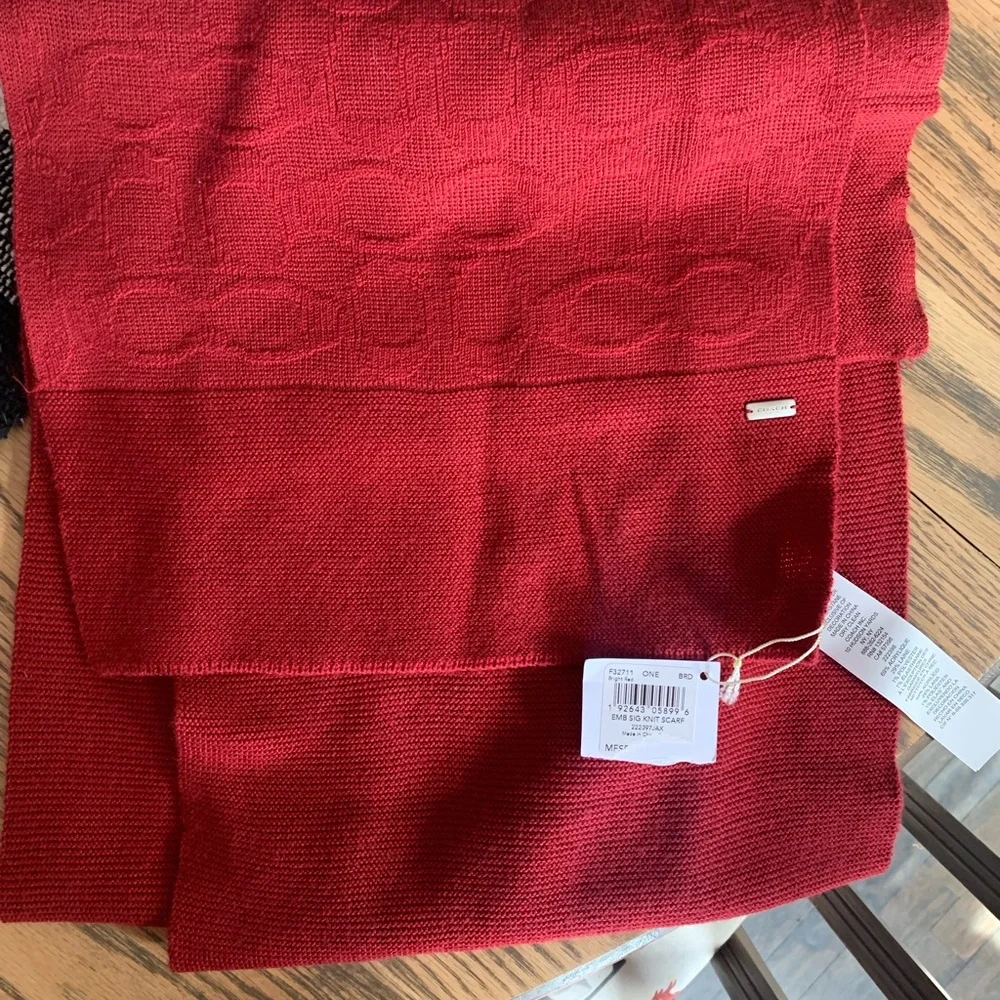 Red Coach Scarf - Picture 1 of 1